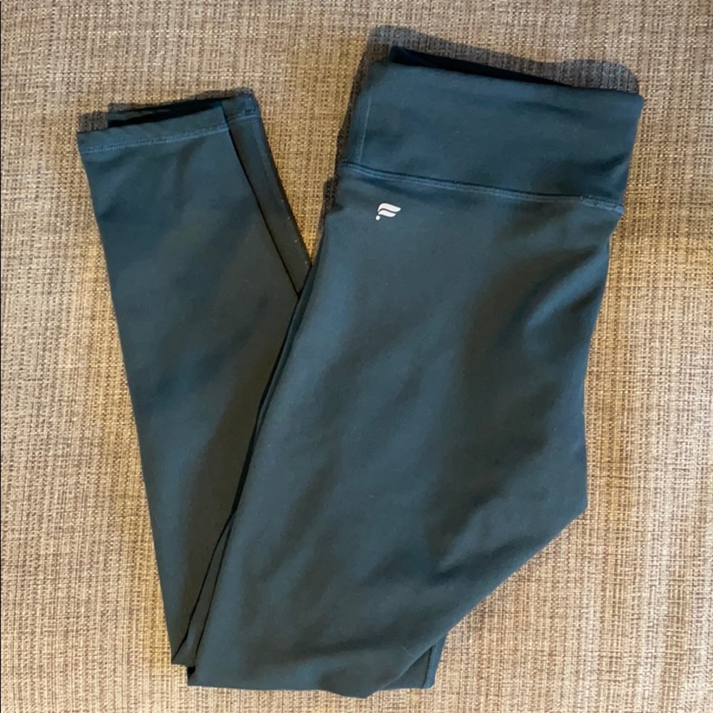 Fabletics Hunter Green Leggings - Mid Rise Size S